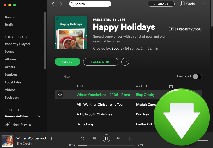 download spotify music with free account