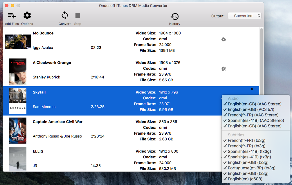 iTunes M4V to MP4 Converter - Set Output